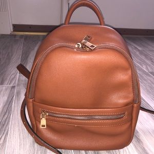 Brown Backpack Purse
